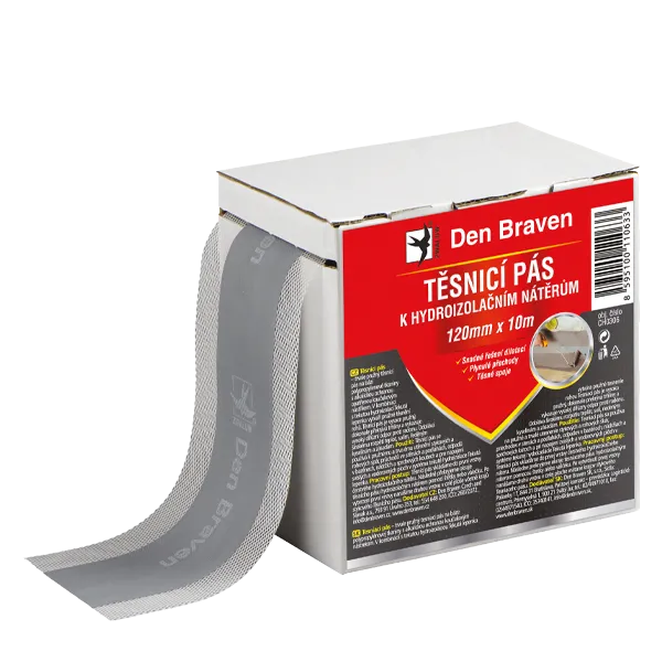 DenBraven Těsnicí pás Profi 120 mm, délka 10 m 10 m šedá