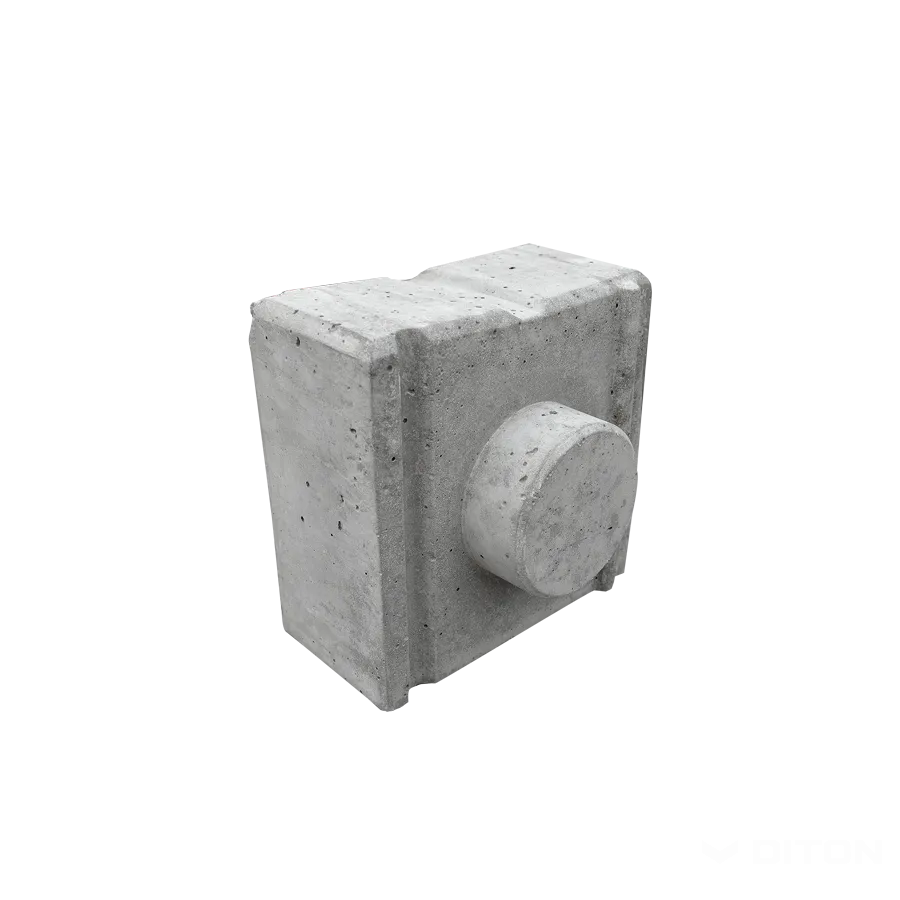 DITON Záslepka pro štěrbinový žlab přírodní