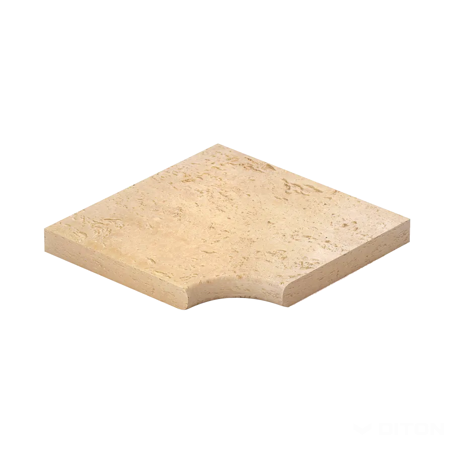 DITON Bazénový lem - vnitřní rohový Travertin elegance krémová