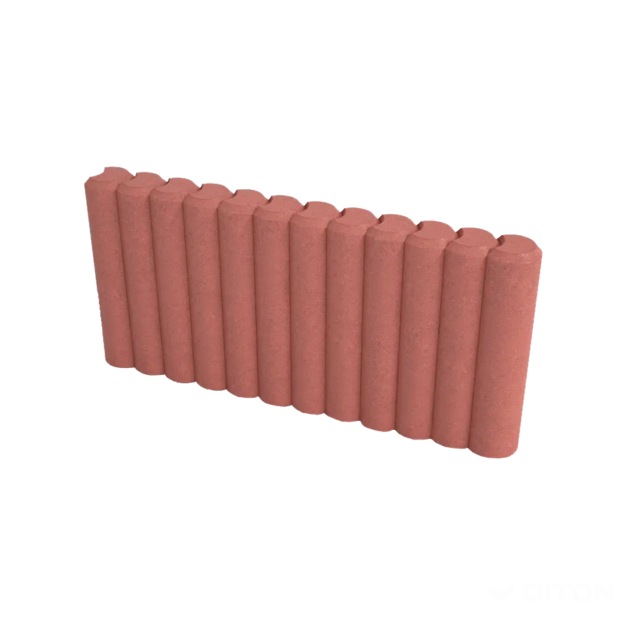 DITON Obrubník palisádový červený