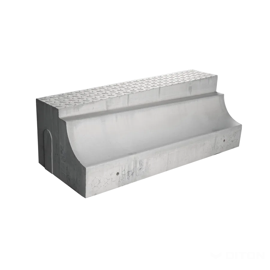 DITON Zastávkový obrubník Bus náběhový levý 310 - 370 přírodní