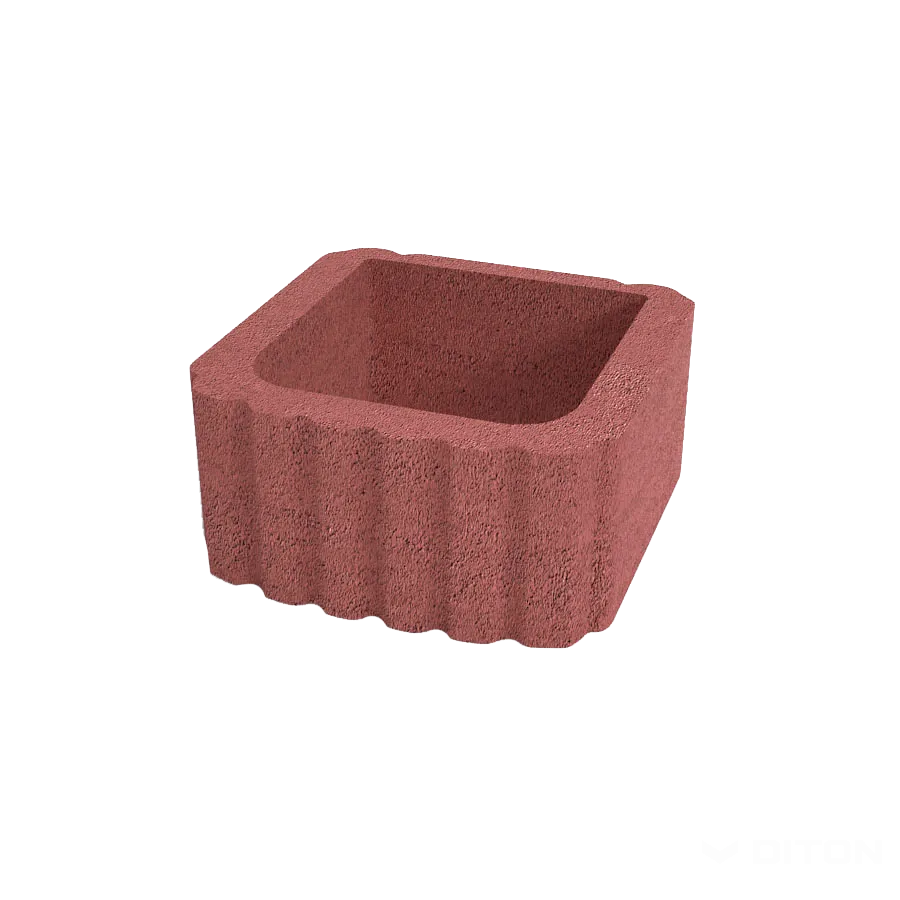 DITON Svahová tvárnice hladká červená