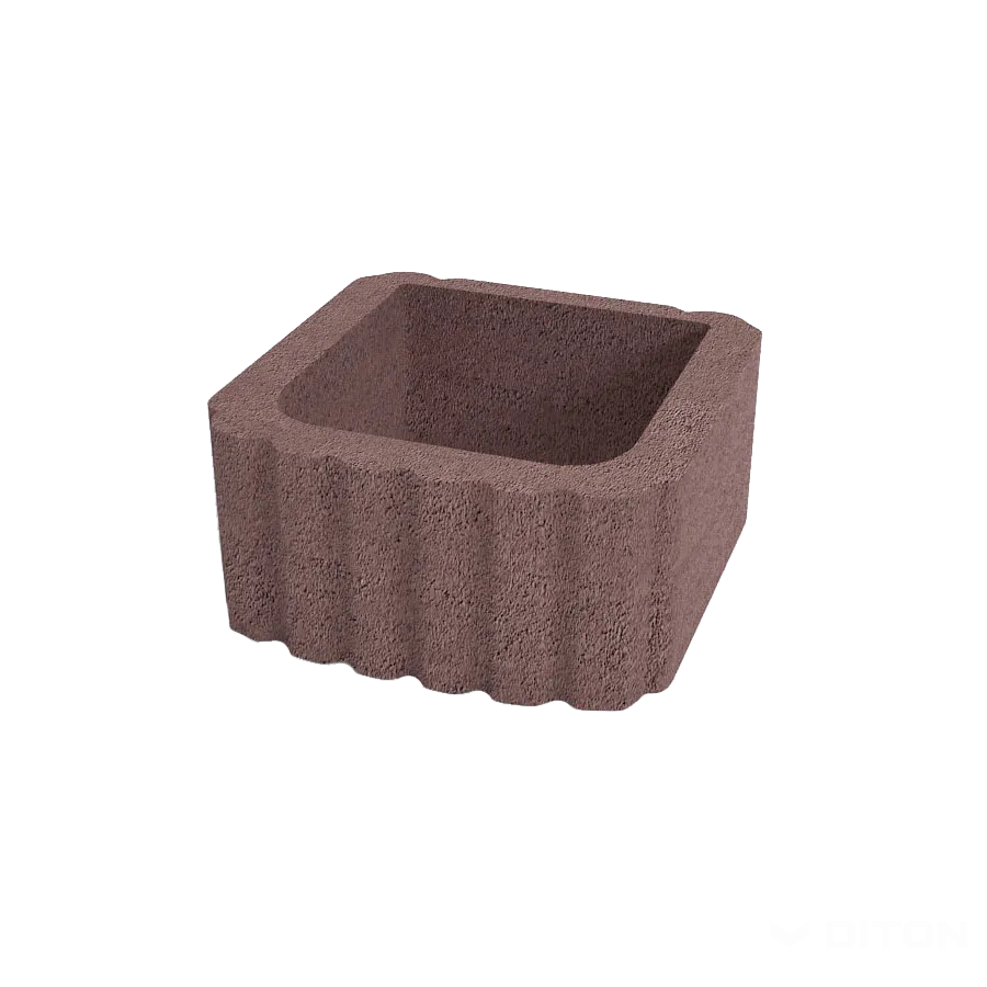 DITON Svahová tvárnice hladká hnědá