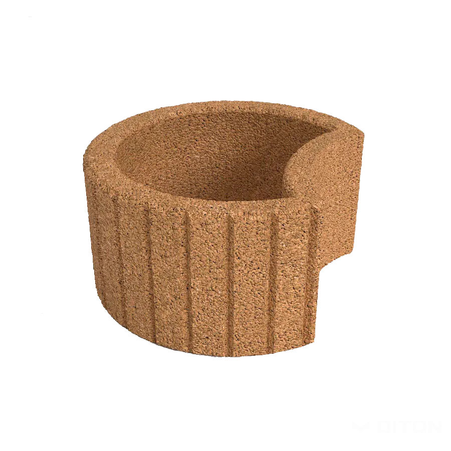 DITON Svahová tvárnice Delta velká okrová