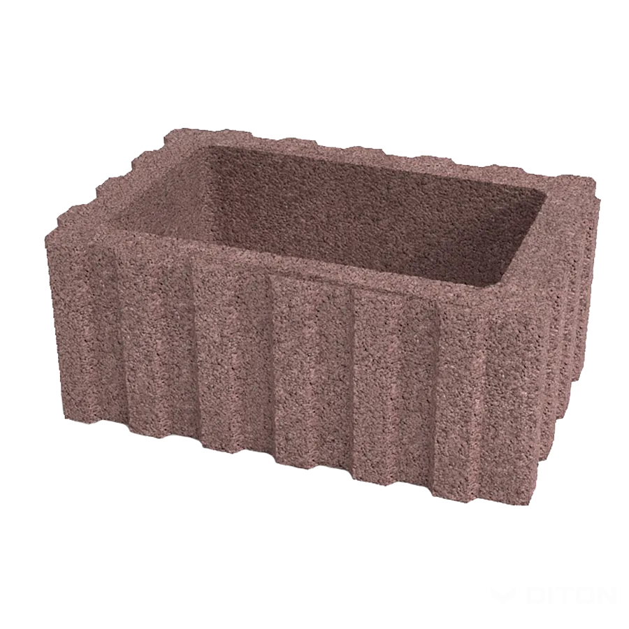 DITON Svahová tvárnice Quadra velká hnědá