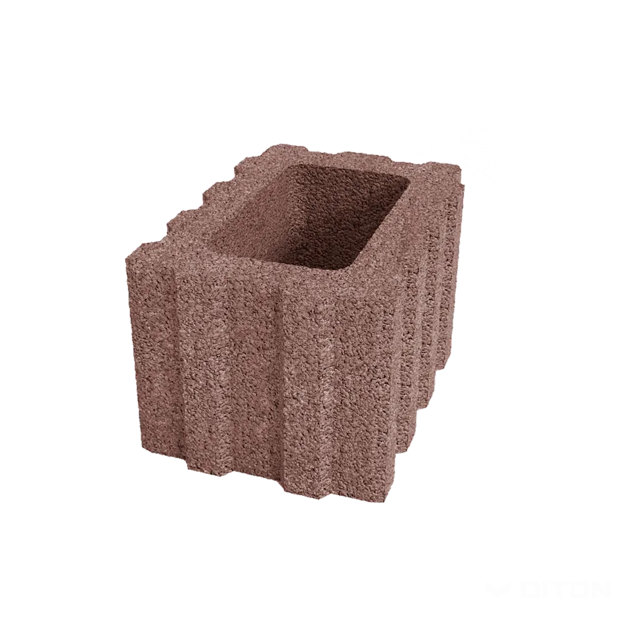 DITON Svahová tvárnice Quadra malá hnědá