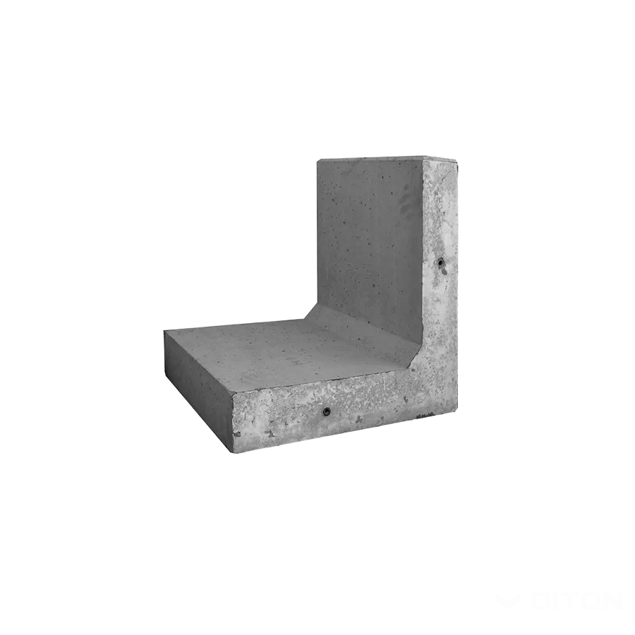 DITON Opěrná stěna L přímá 60 přírodní