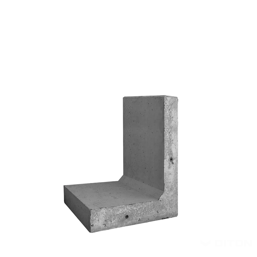 DITON Opěrná stěna L přímá 80 přírodní