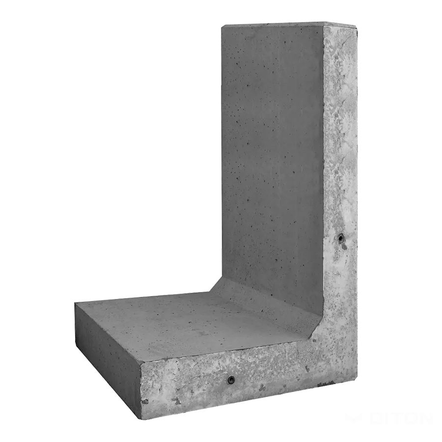 DITON Opěrná stěna L přímá 120 přírodní