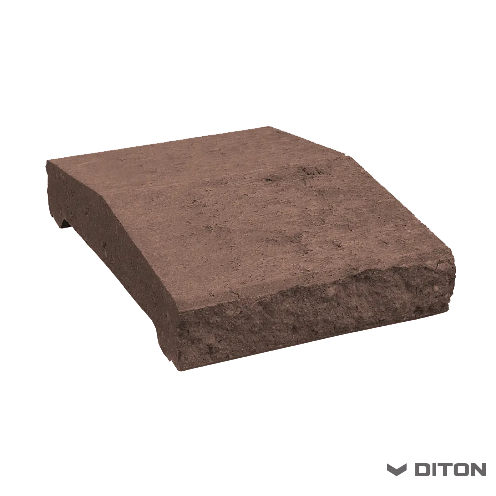 DITON Stříška průběžná, štípaná 30 hnědá