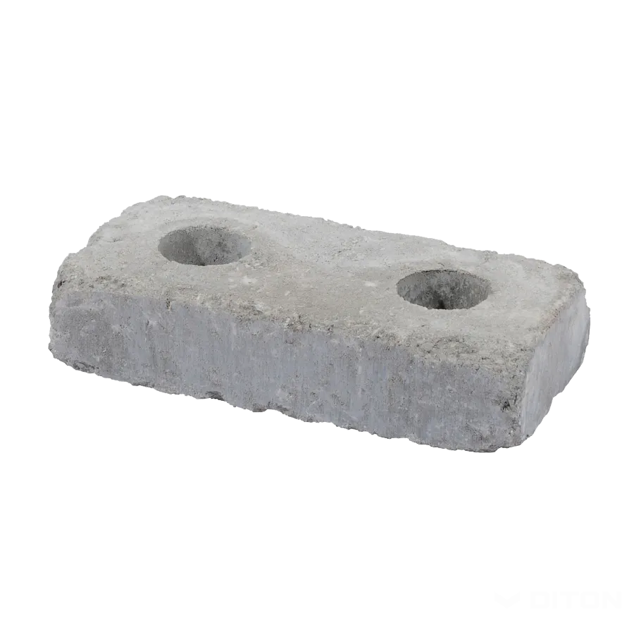 DITON Zdicí blok History - nízký kámen s otvory přírodní