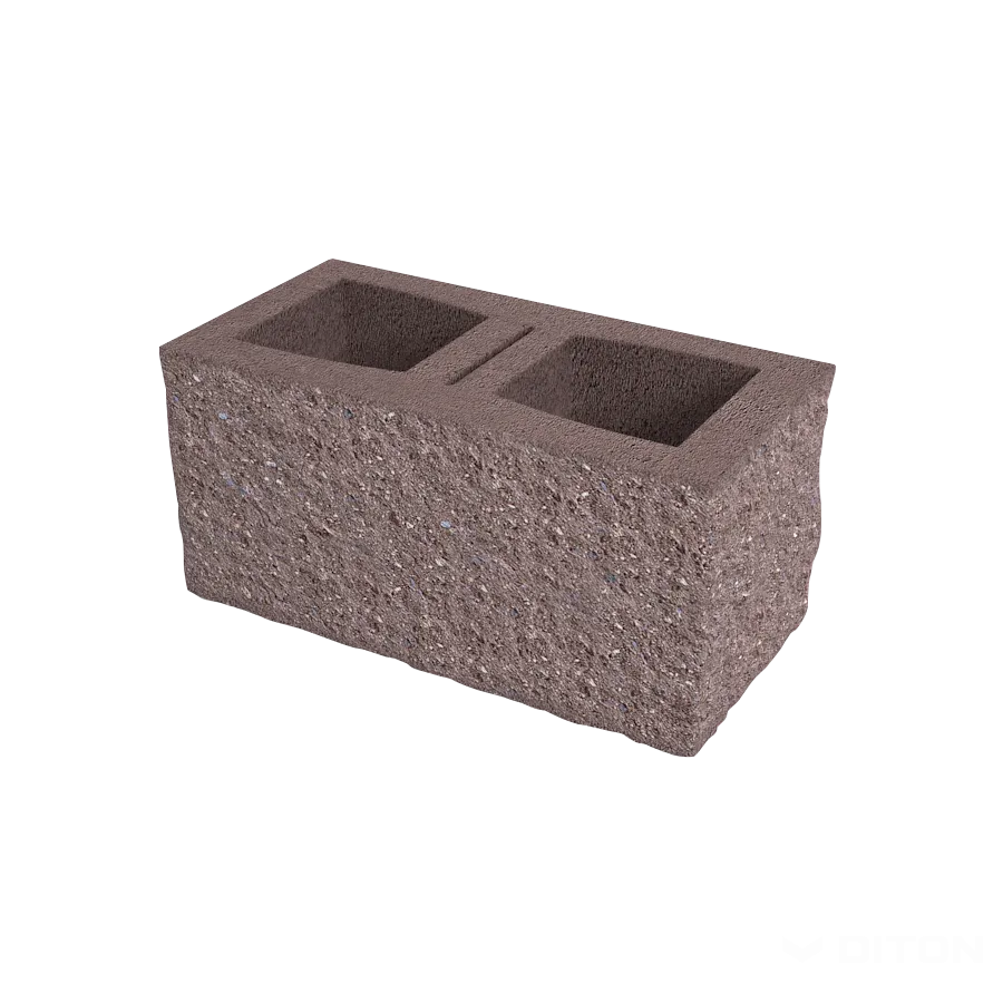 DITON Okrasná tvárnice rohová C hnědá