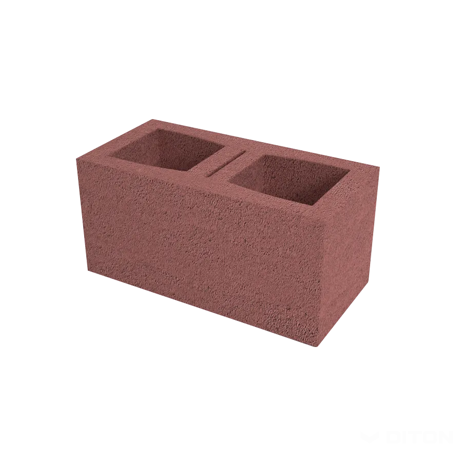 DITON Okrasná tvárnice hladká H červená