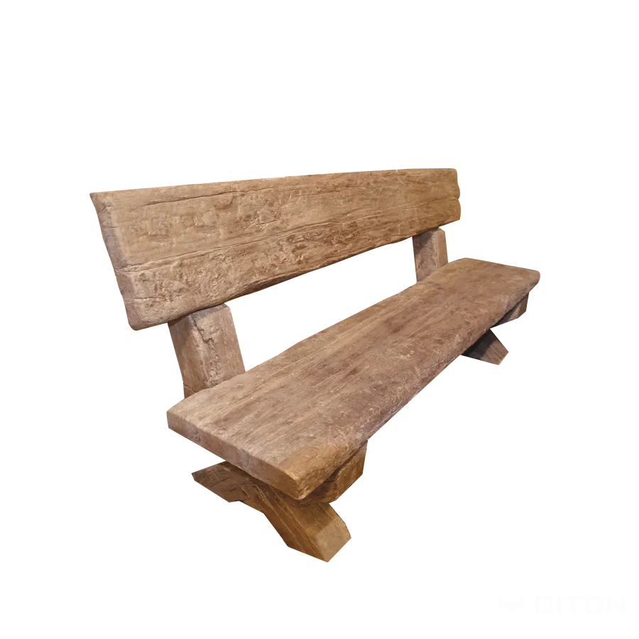 DITON Lavice s opěradlem Dub světlý