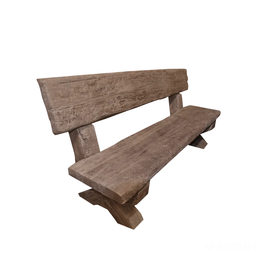 DITON Lavice s opěradlem Dub tmavý