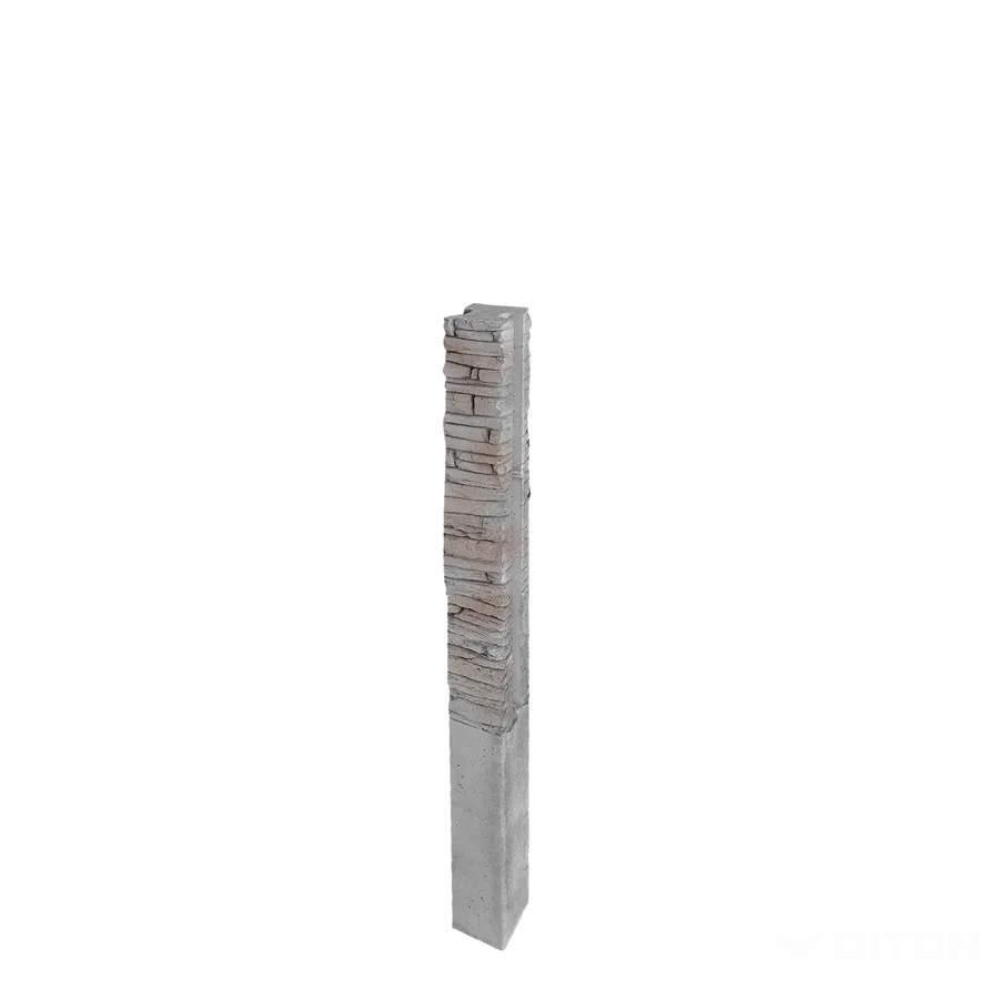 DITON Quick wall stone - sloupek průběžný 160 šedý mix