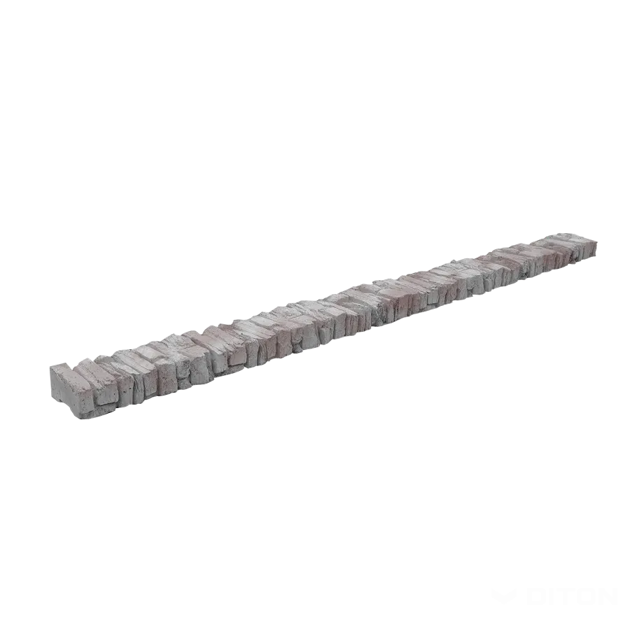 DITON Quick wall stone - stříška desková šedý mix