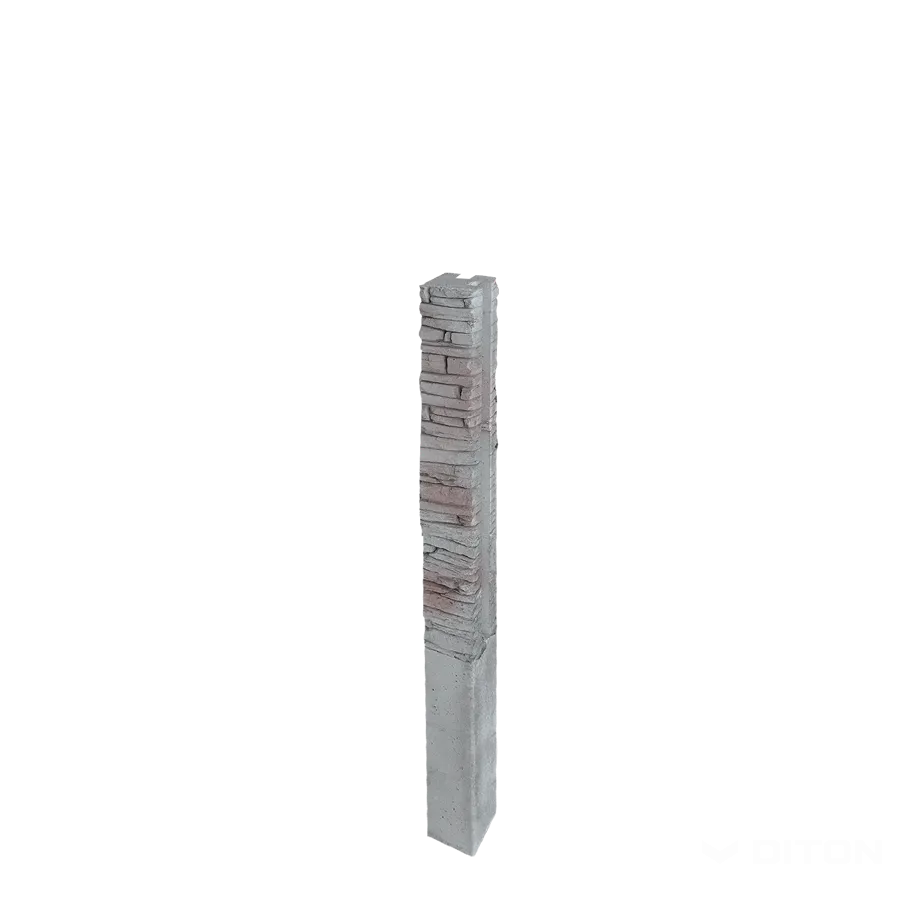 DITON Quick wall stone - sloupek rohový 160 šedý mix