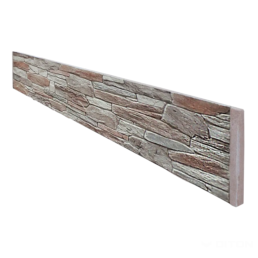 DITON Quick wall stone - plotová výplň oboustranná šedý mix