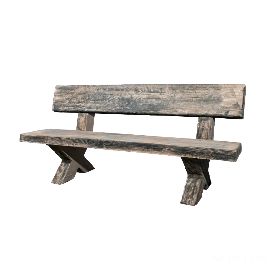 DITON Lavice typ fošna s opěradlem 200 natur patina