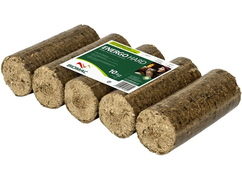 Brikety dřevěné ENERGO HARD10kg-tvrdé dřevo kulaté