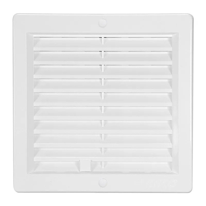 HACO Větrací mřížka s rámečkem uzavíratelná 200x200 bílá