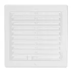 HACO Větrací mřížka s rámečkem uzavíratelná 200x200 bílá