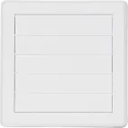 HACO Větrací mřížka gravitační 175x175 G/125 bílá