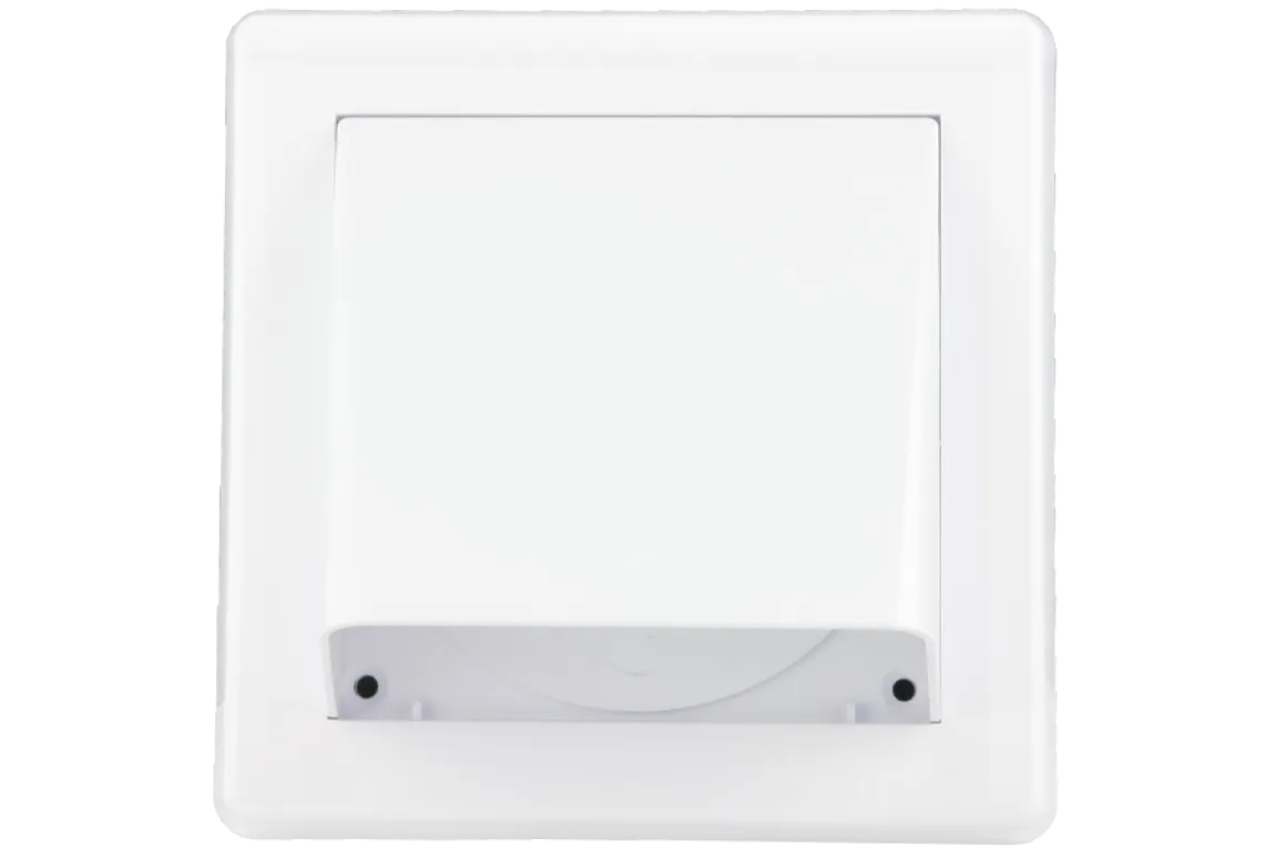 HACO Větrací mřížka gravitační - klapka 175x175 GK/125 bílá