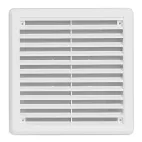 HACO Větrací mřížka se síťovinou - krytka 200x200 bílá