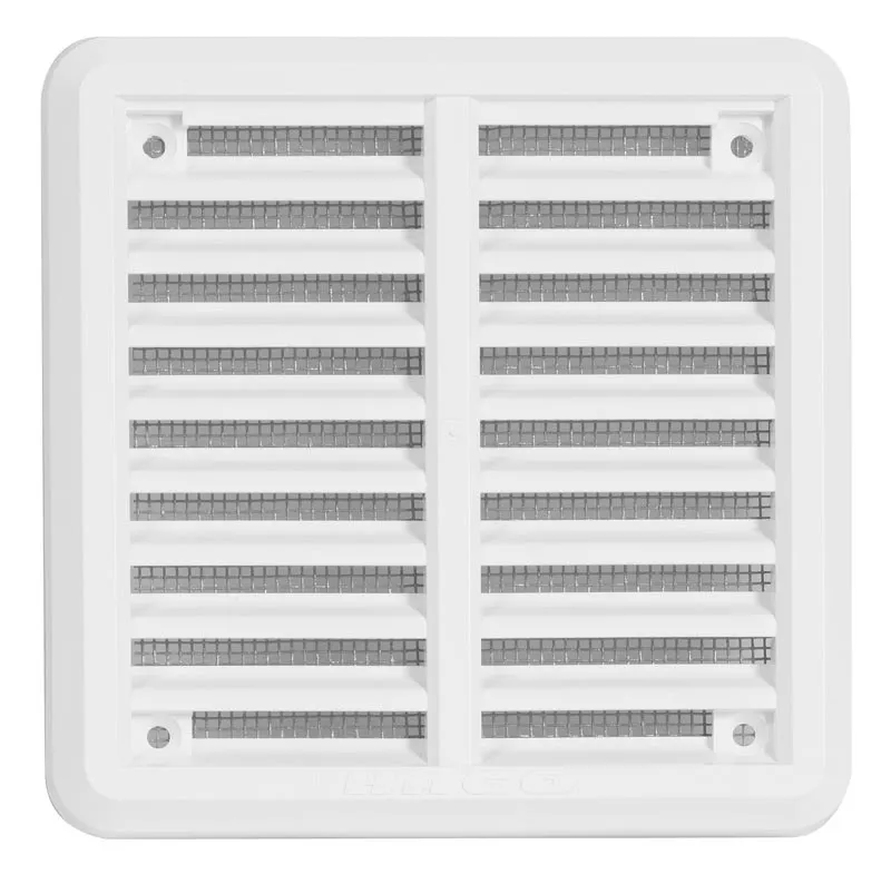 HACO Větrací mřížka se síťovinou - krytka 100x100 bílá