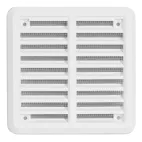 HACO Větrací mřížka se síťovinou - krytka 100x100 bílá