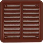 HACO Větrací mřížka se síťovinou - krytka 100x100 hnědá