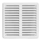 HACO Větrací mřížka se síťovinou - krytka stavitelná 175x175 bílá