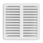 HACO Větrací mřížka se síťovinou - krytka 150x150 bílá
