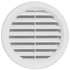 HACO Větrací mřížka kruhová se síťovinou 110 bílá