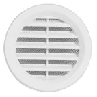 HACO Větrací mřížka kruhová se síťovinou 75 bílá