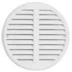 HACO Větrací mřížka se síťovinou - krytka stavitelná 125-160 bílá