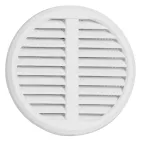 HACO Větrací mřížka se síťovinou - krytka stavitelná 75-125 bílá