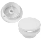 HACO Talířový ventil s regulací prům. 100 bílá