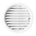 HACO Větrací mřížka kruhová uzavíratelná 125 bílá