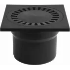 HACO Podlahová vpusť spodní PVS DN 110 černá;