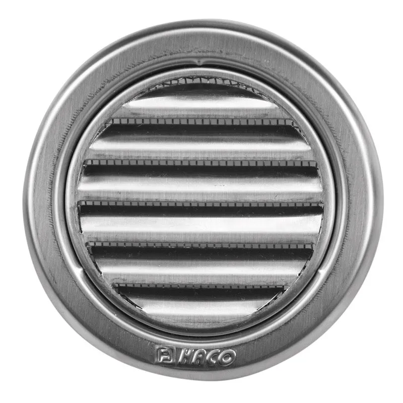 HACO Nerezová větrací mřížka kruhová se síťovinou 75