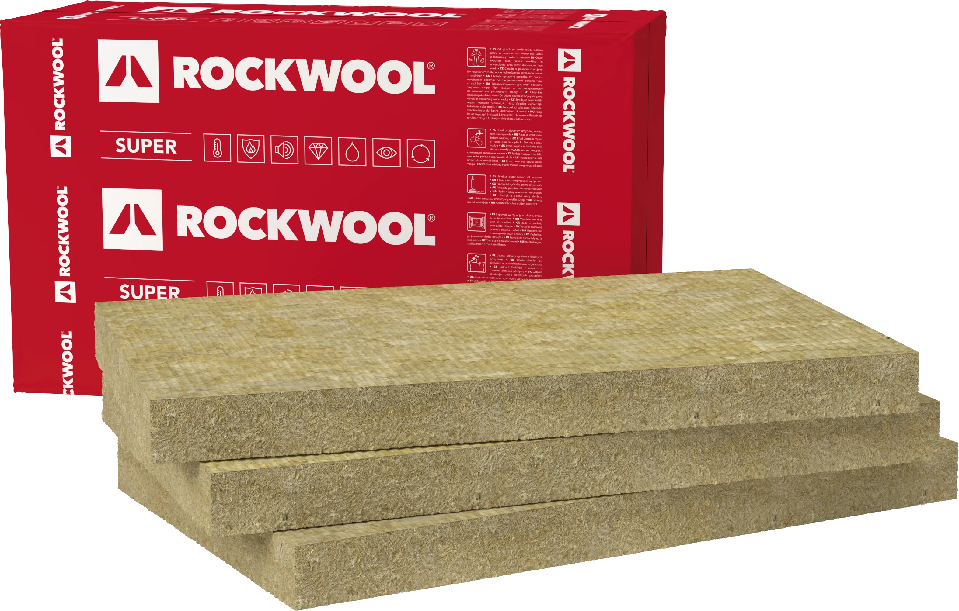 RO  SUPERROCK 035, 610x1000x 80mm, 6,10m2/bal