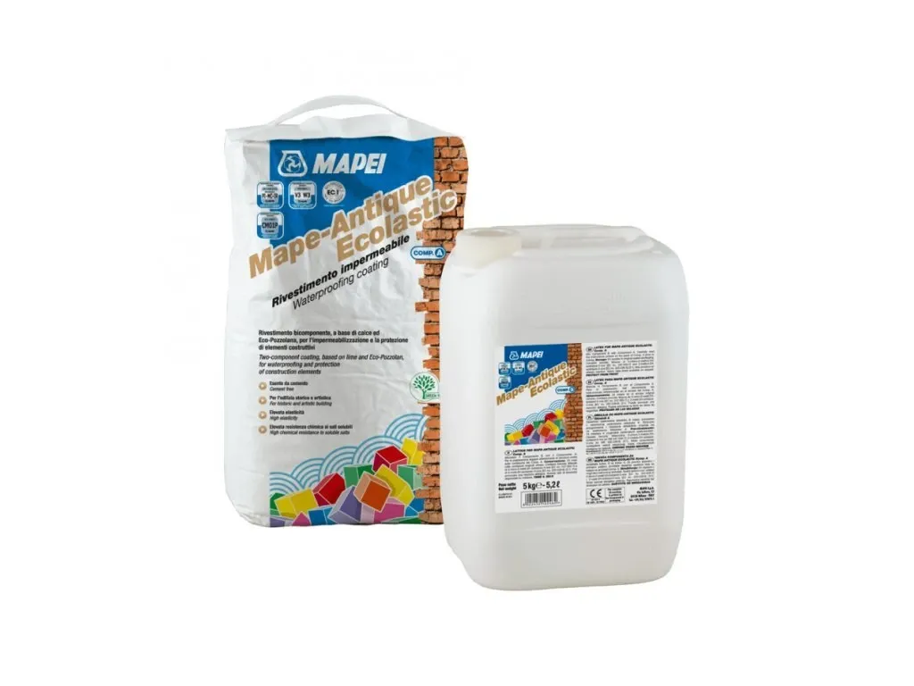 MAPEI MAPE-Antique ECOLASTIC (A+B) dvousložková hydroizolace 15kg
