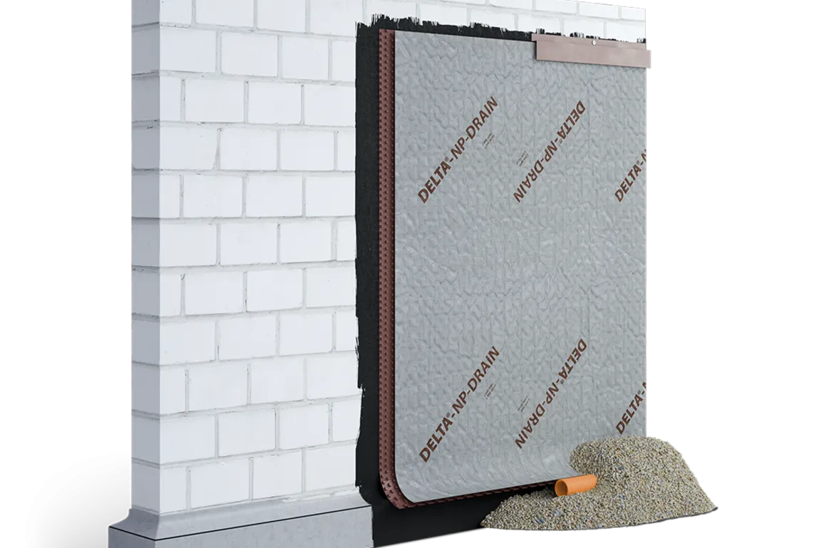 DORKEN DELTA.DRAIN profil.drenážní fólie, nopy 12mm, 2x12,5m