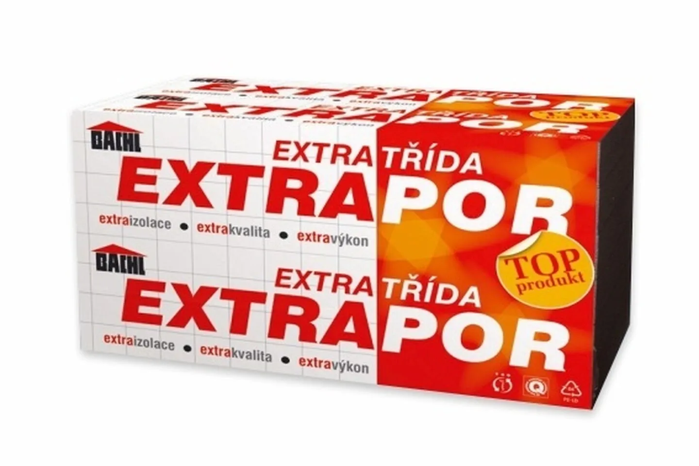 polystyren EXTRAPOR  70FAS šedý, 1000x500x280mm, 0,5m2/bal