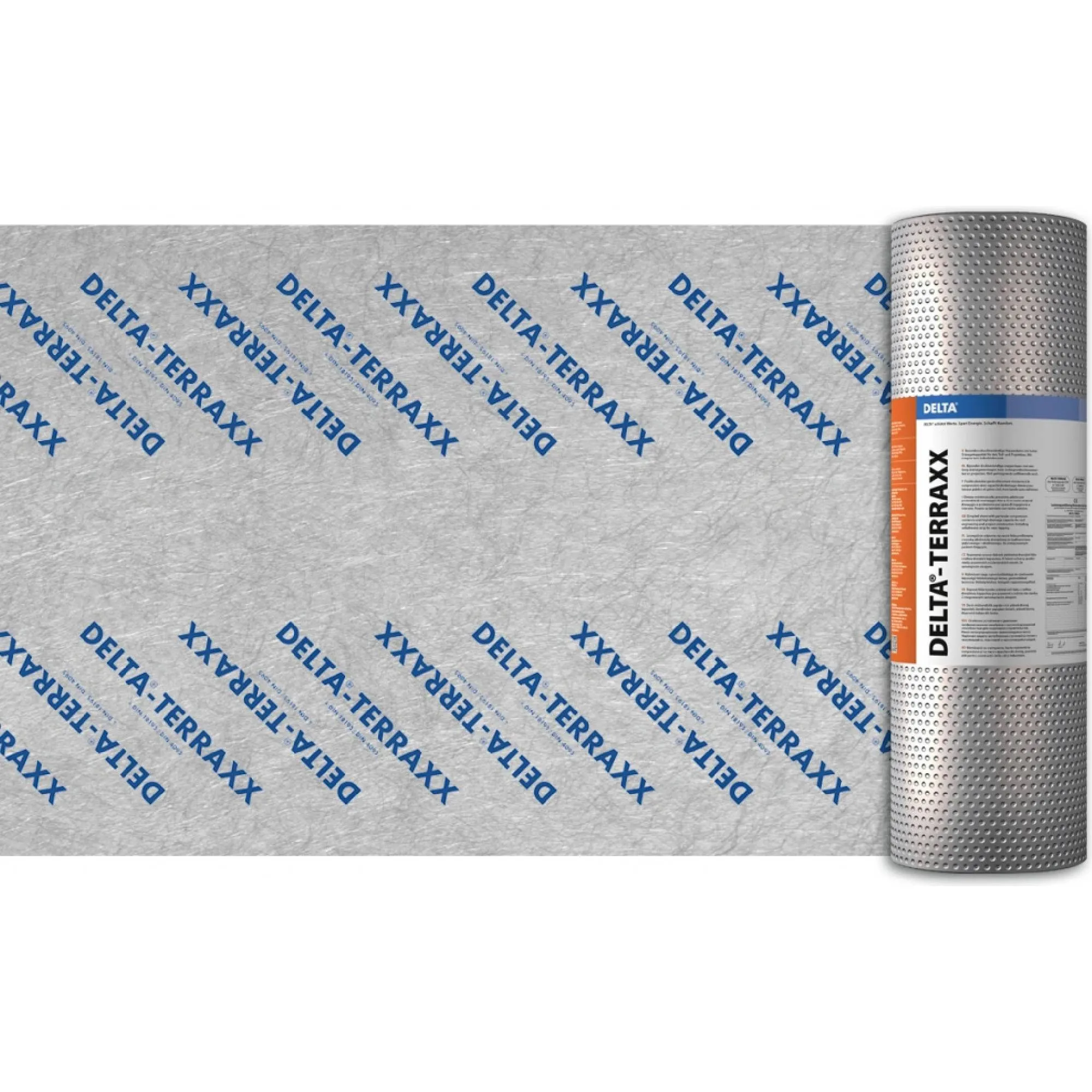 nopová folie - drenáž+PP geotextilie, DORKEN TERRAXX, nopy 9mm, 2,4x12,5m