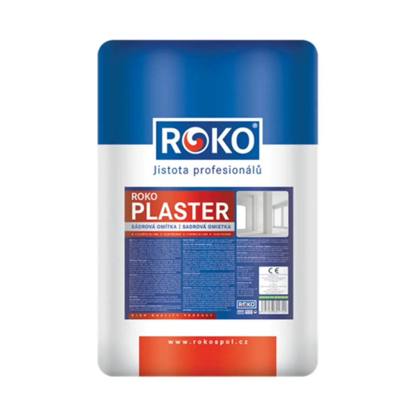 tmel ROKOPLASTER   5kg sádrová omítka, 1-40mm, 1kg/m2/1mm