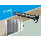SDK šroub samovrtný do sádrokartonu  TB 45mm,  500ks/bal